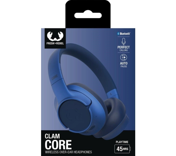 Fresh 'n Rebel Clam Core Nauszne Bluetooth 5.3 True Blue