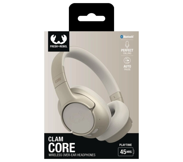 Fresh 'n Rebel Clam Core Nauszne Bluetooth 5.3 Silky Sand