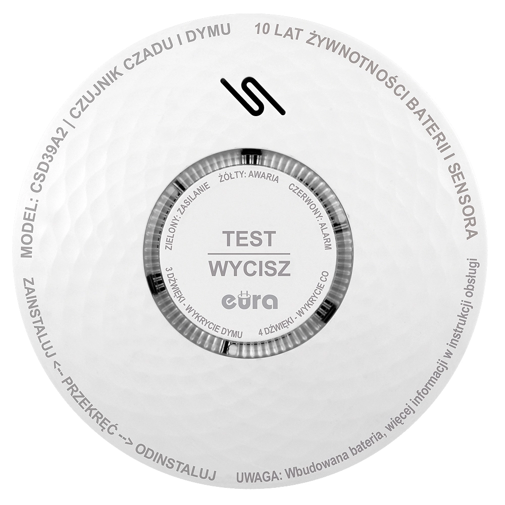 Czujnik czadu / dymu Eura-Tech Eura CSD-39A2