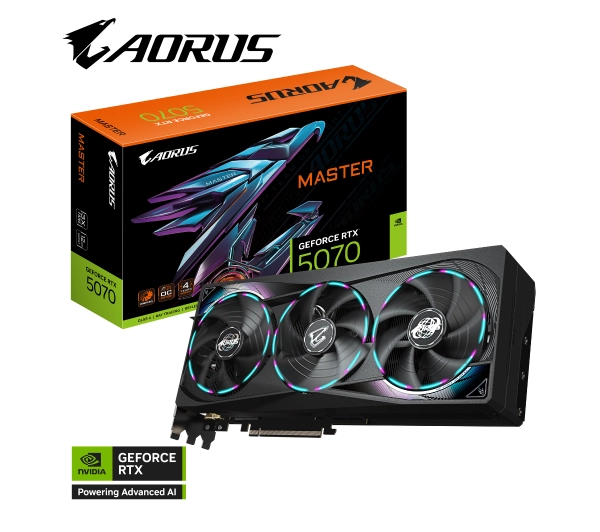 Gigabyte GeForce RTX 5070 MASTER 12GB GDDR7 192bit DLSS 4 - Kup na Raty - RRSO 0%