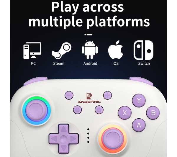 Anbernic RGP01 do PC, Steam, Android, iOS, Nintendo Switch Biało-beżowy