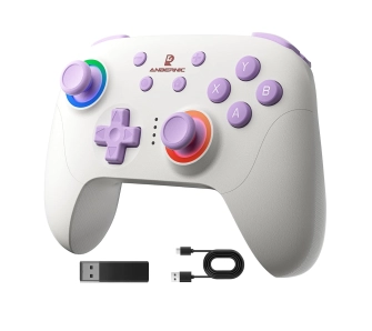 Pad Anbernic RGP01 do PC, Steam, Android, iOS, Nintendo Switch Biało-beżowy