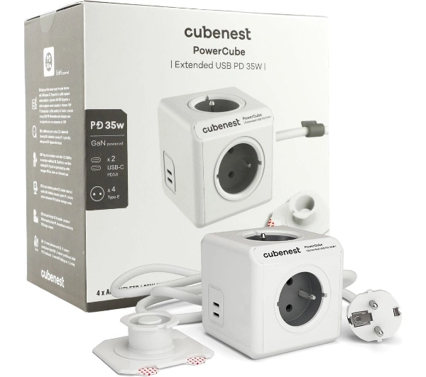 Cubenest PowerCube Extended PC435 USB PD 35W 1,5m Szary