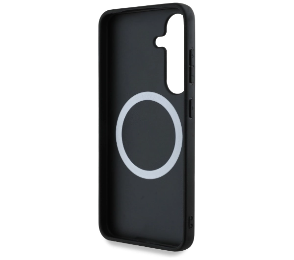 BMW Leather Oversized Stripes MagSafe do Galaxy S25 Czarny