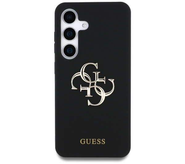 Guess Silicone Big 4G Logo Bottom Script Galaxy S25 Czarny