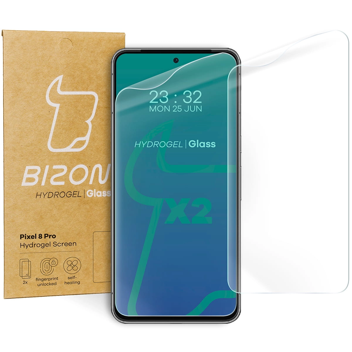 Folia hydrożelowa Bizon na ekran Hydrogel do Pixel 8 Pro 2 sztuki