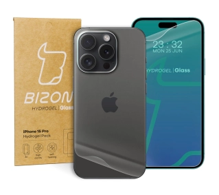 Bizon na tył i przód Hydrogel Pack do iPhone 15 Pro