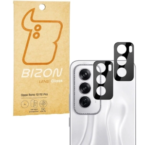 Szkło ochronne Bizon na aparat Lens do Oppo Reno 12/12 Pro 2 sztuki