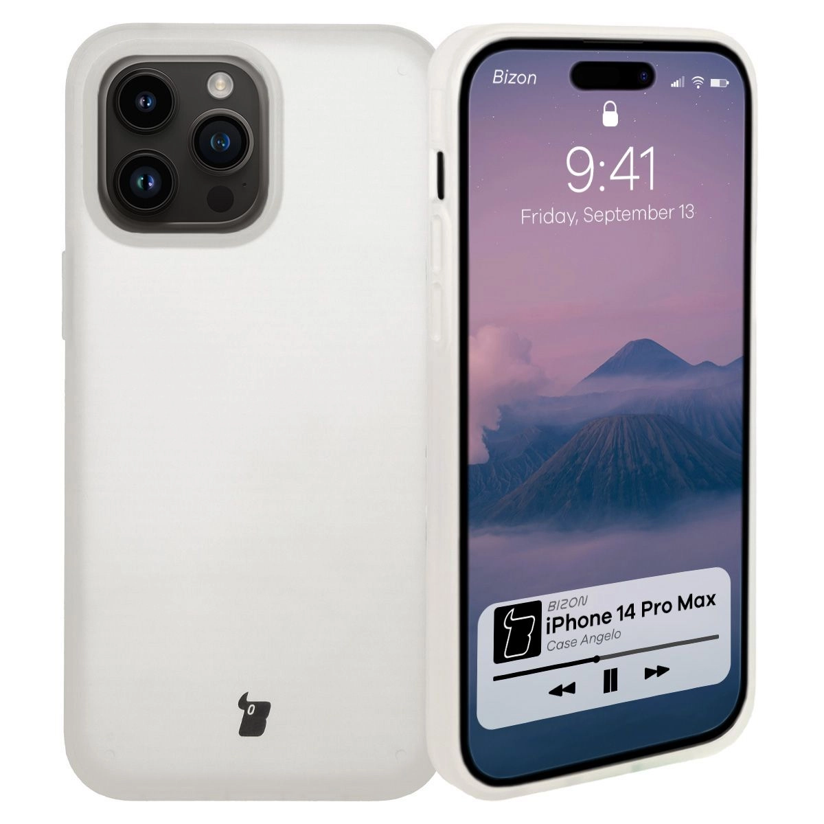 Etui Bizon Angelo do iPhone 14 Pro Max Półprzezroczyste
