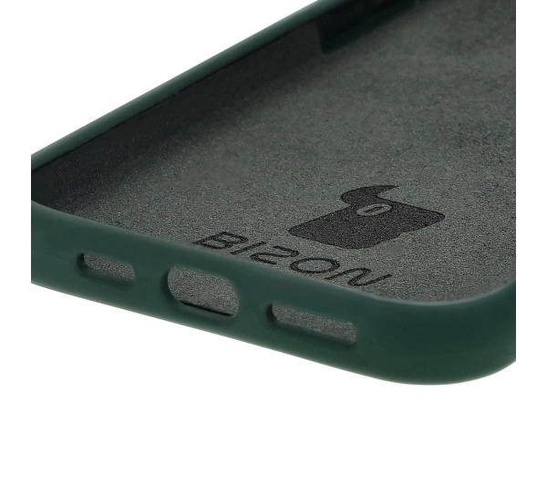 Bizon Silikonowe Soft do iPhone 16 Plus Ciemnozielony