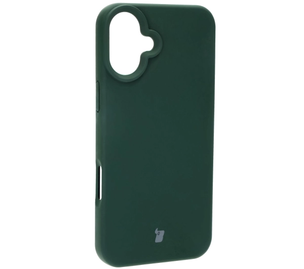 Bizon Silikonowe Soft do iPhone 16 Plus Ciemnozielony