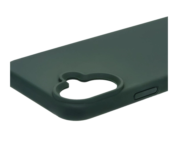 Bizon Silikonowe Soft do iPhone 16 Plus Ciemnozielony