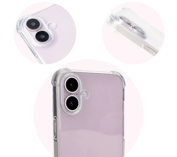 Bizon Elastyczne Salpa do iPhone 16 Plus Przezroczysty