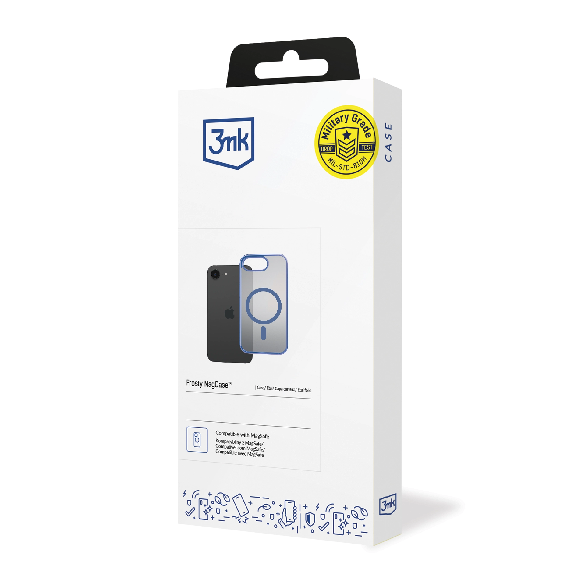 Etui 3mk Frosty MagCase do iPhone 16e Niebieski