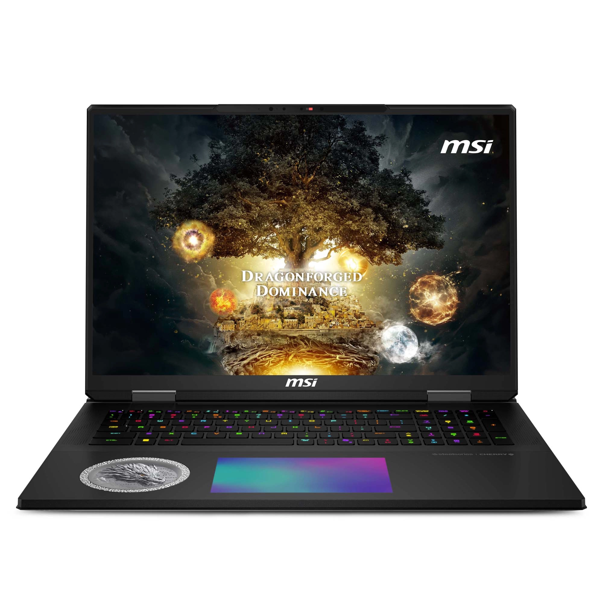 Laptop gamingowy MSI Titan 18 HX Dragon Edition A2XWJG 18" 120Hz Ultra 9 285HX 96GB RAM 6TB Dysk SSD RTX5090 DLSS4 W11Pro Szary + AKC AI