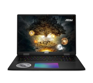 MSI Titan 18 HX Dragon Edition A2XWJG 18" 120Hz Ultra 9 285HX 96GB RAM 6TB Dysk SSD RTX5090 DLSS4 W11Pro Szary + AKC AI - Kup na Raty - RRSO 0%
