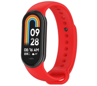Bizon Strap Watch Dots do Xiaomi Smart Band 9 / 9 NFC / 8 Czerwony