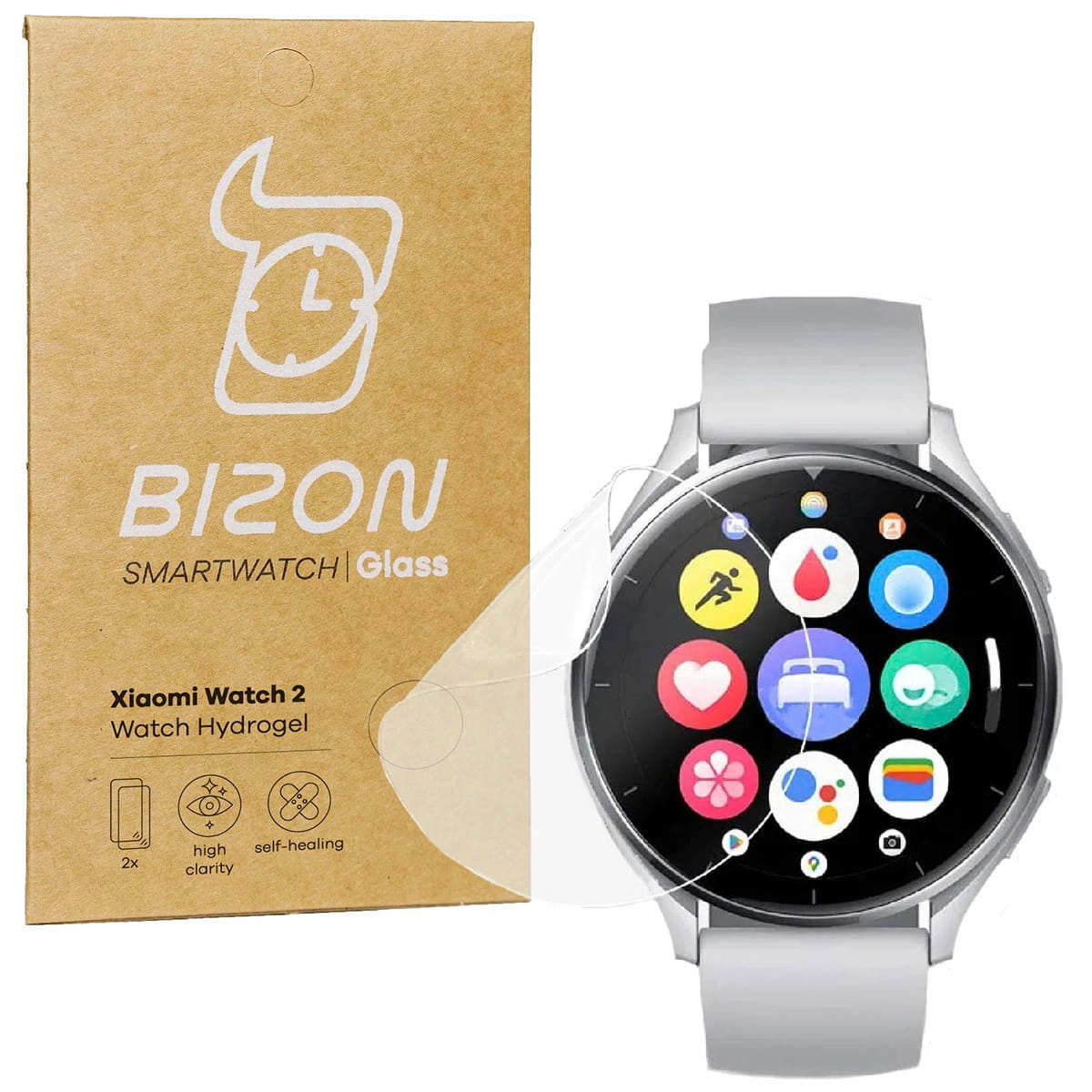 Folia hydrożelowa Bizon na ekran do Xiaomi Watch 2 2 sztuki