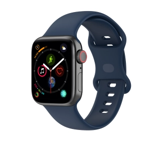 Bizon Strap Watch Silicone S do Apple Watch 44/45/46/49mm Granatowy