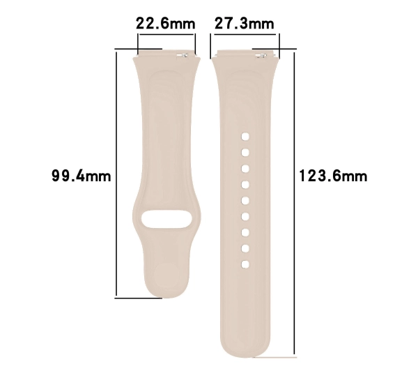 Bizon Strap Watch Dots do Xiaomi Redmi Watch 3 Active Beżowy