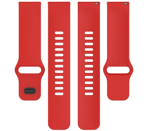 Bizon Strap Watch Silicone Pro H QuickRelease 22mm Czerwony