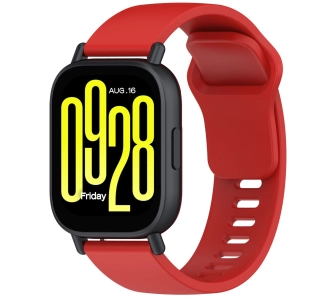 Pasek Bizon Strap Watch Silicone Pro H QuickRelease 22mm Czerwony