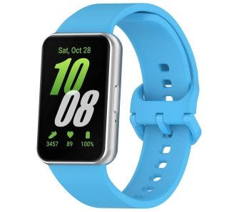 Pasek Bizon Strap Watch Silicone do Galaxy Fit 3 Błękitny
