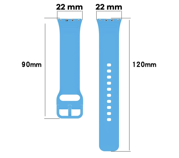 Bizon Strap Watch Silicone do Galaxy Fit 3 Błękitny