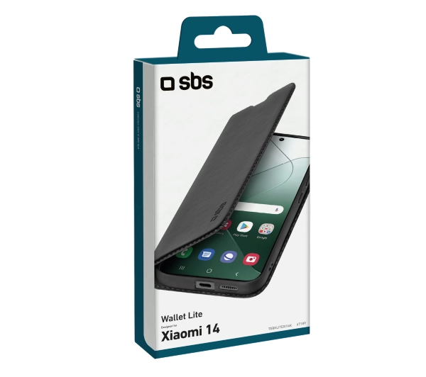 SBS Wallet Lite do Xiaomi 14 Czarny