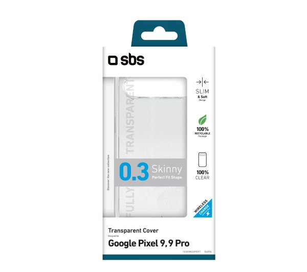 SBS Skinny do Google Pixel 9/9 Pro Przezroczysty