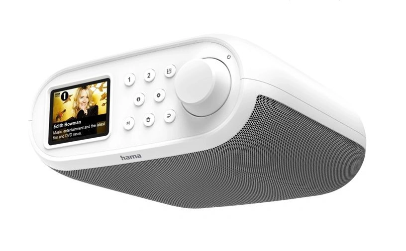Radioodbiornik Hama DIR400 Radio FM, DAB, Internetowe Wi-Fi Bluetooth Biało-szary