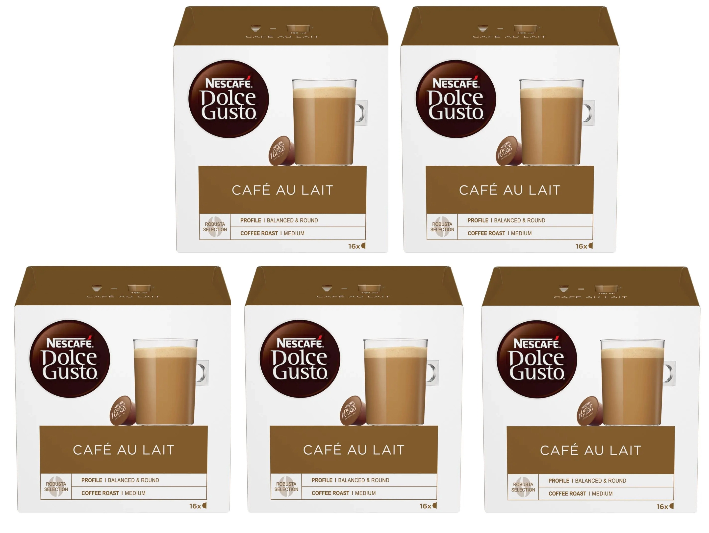 Kapsułki Nescafe Dolce Gusto Cafe au lait 80szt.