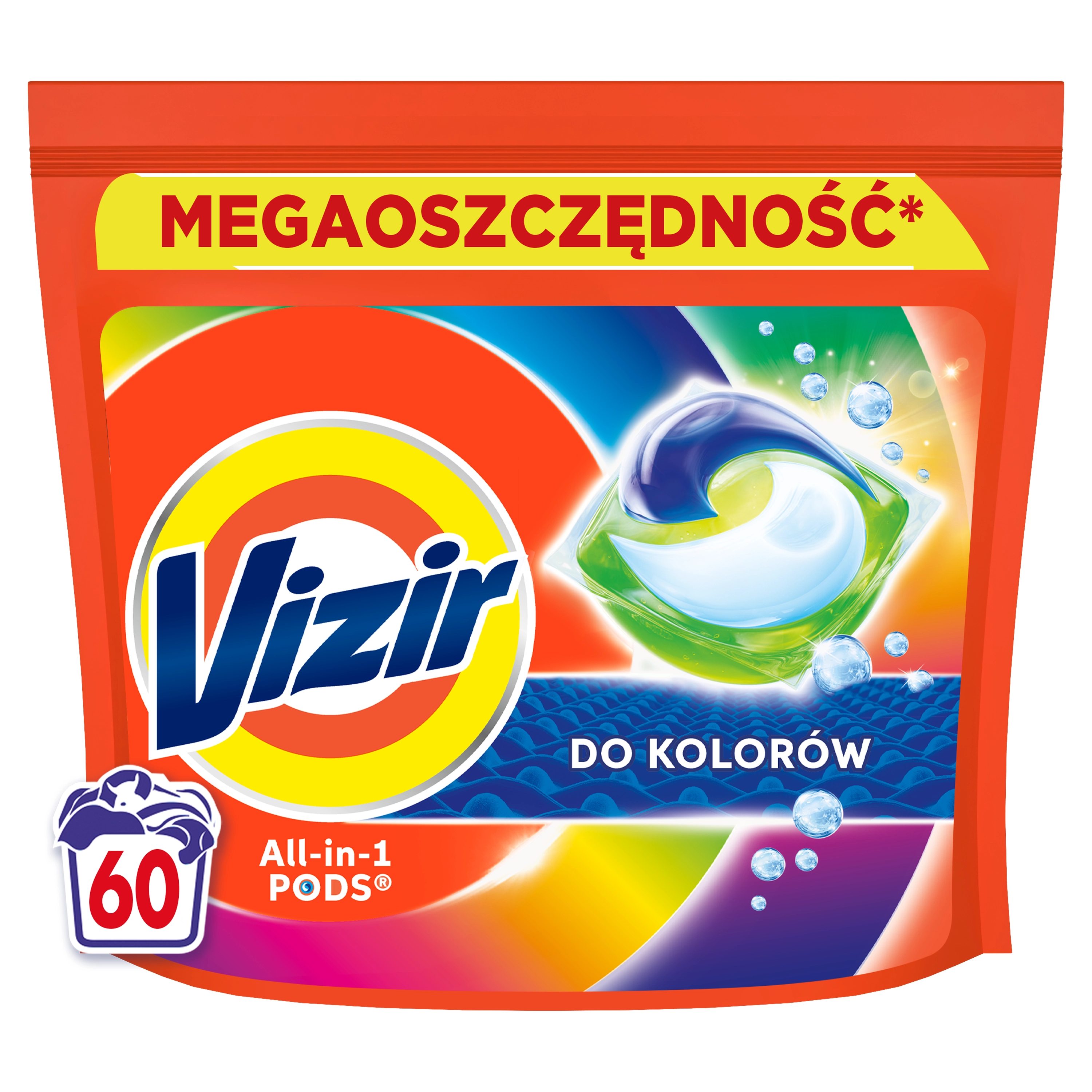 Kapsułki do prania Vizir All in 1 Color 60szt.