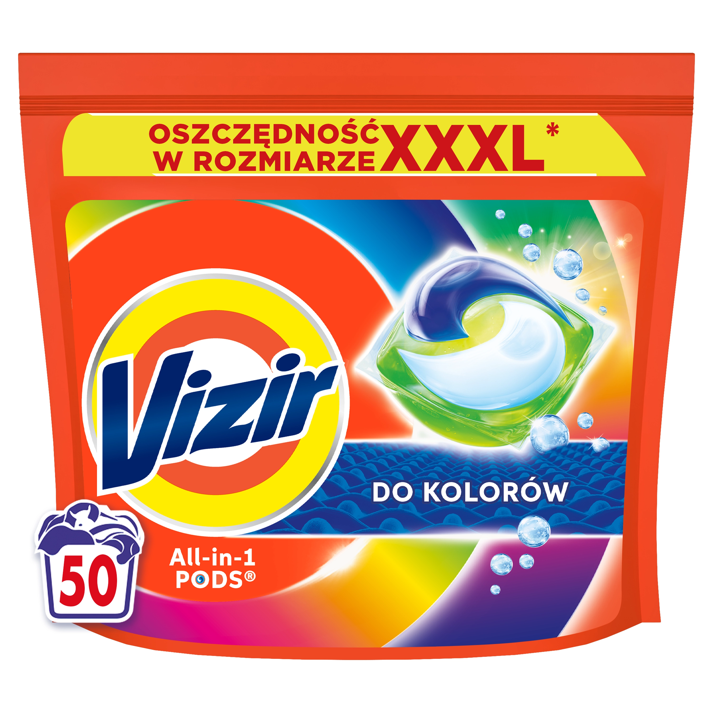 Kapsułki do prania Vizir All in 1 Color 50szt.