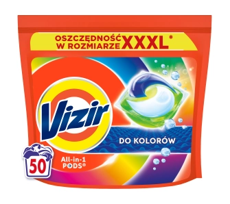 Kapsułki do prania Vizir All in 1 Color 50szt.
