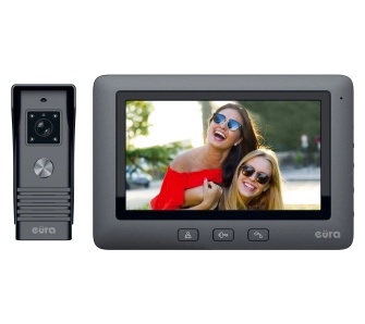 Wideodomofon Eura-Tech Eura VDP-45A3 Alpha Czarny