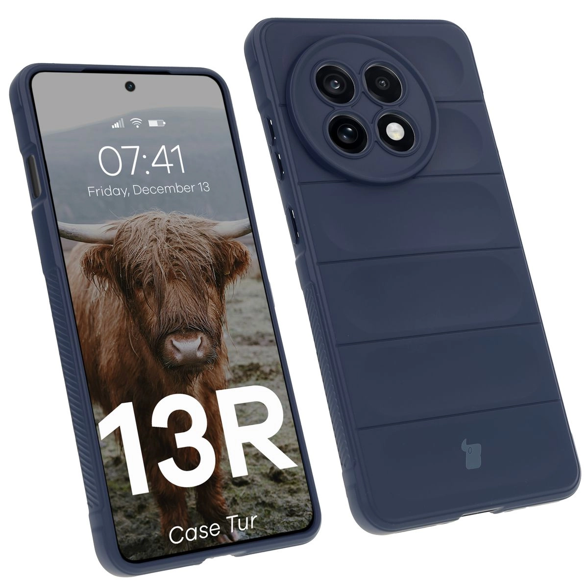 Etui Bizon Tur do OnePlus 13R Granatowy