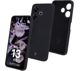 Etui Bizon Silikonowe Soft do Xiaomi Redmi 13 4G Czarny