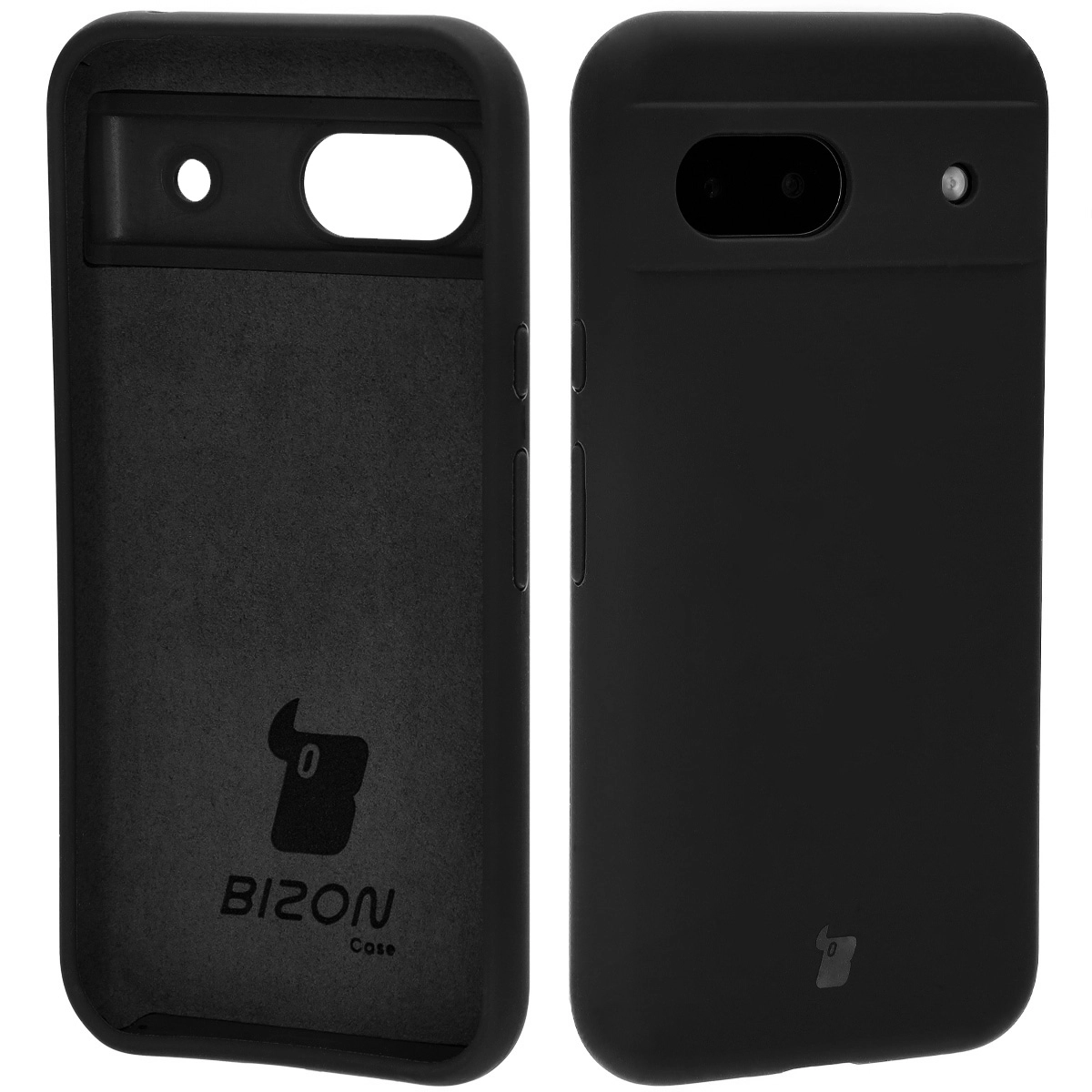 Etui Bizon Silikonowe Soft do Google Pixel 8a Czarny