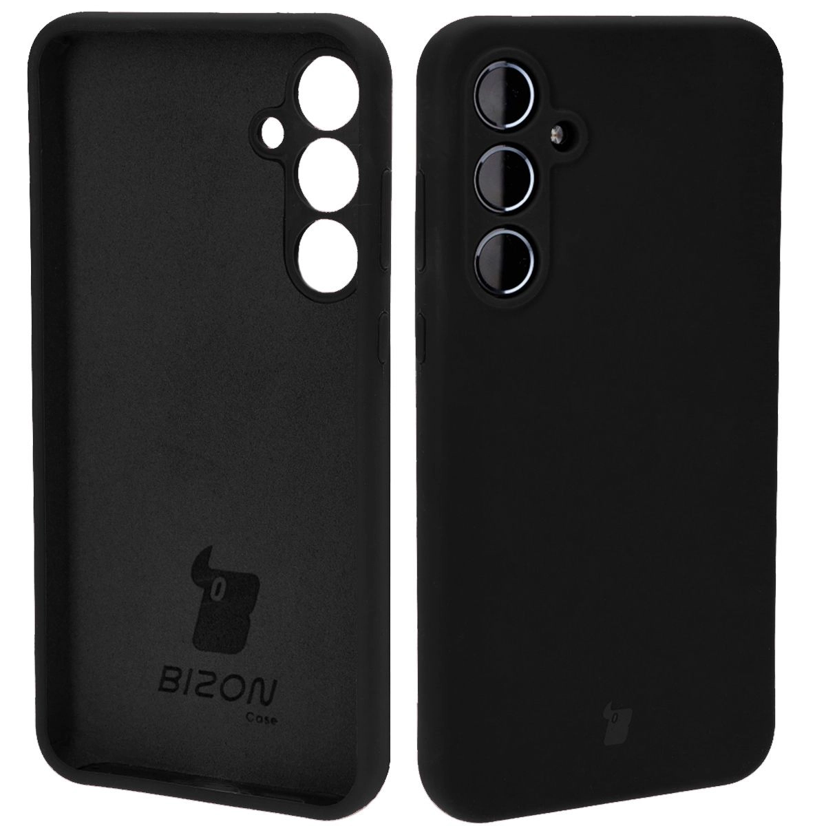 Etui Bizon Silikonowe Soft do Galaxy A55 5G Czarny