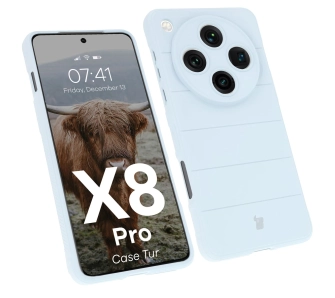 Etui Bizon Tur do Oppo Find X8 Pro Jasnoniebieskie