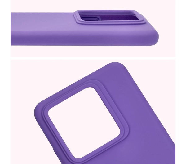 Bizon Silikonowe Soft do Realme GT 7 Pro Fioletowy