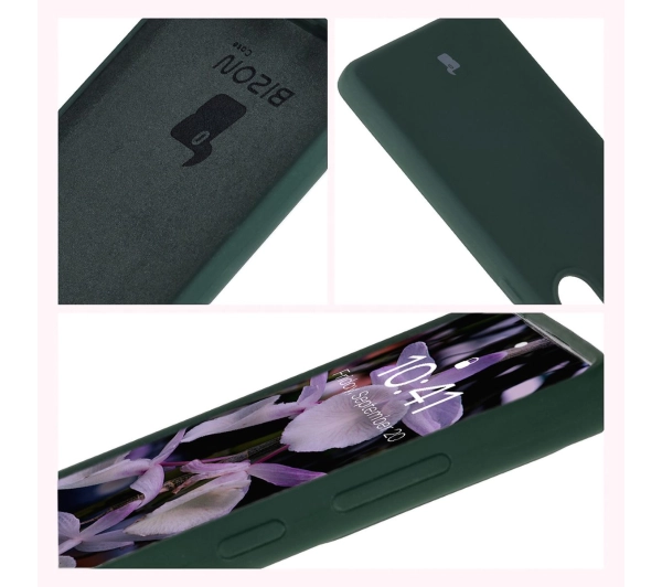Bizon Silikonowe Soft do Galaxy S25 Ultra Ciemnozielony