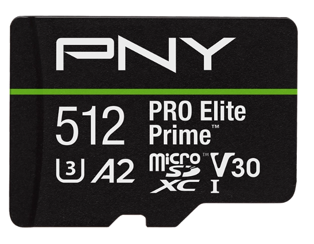 Karta pamięci PNY microSDXC PRO Elite Prime 512GB 200/150 MB/s V30 A2