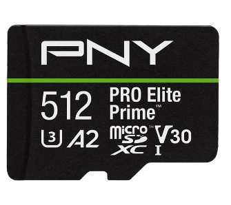 Karta pamięci PNY microSDXC PRO Elite Prime 512GB 200/150 MB/s V30 A2