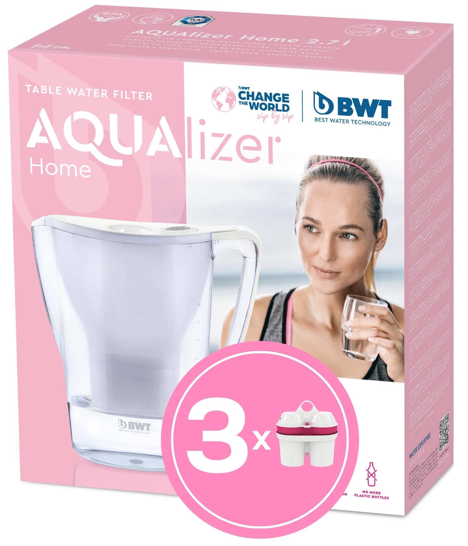 Dzbanek filtrujący BWT AQUAlizer Home 2,7l 3 wkłady Biały