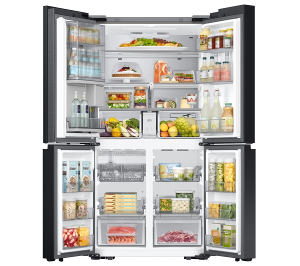 Samsung RF65DB970E22EO Funkcje AI Pełny No Frost 185,3cm Kostkarka Komora świeżości Zdalne sterowanie Czarne szkło - TRZECI -55%, ALBO 5-TY ZA 1ZŁ - Kup na Raty - RRSO 0%