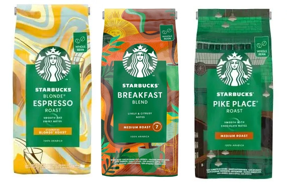 Kawa ziarnista Starbucks Zestaw 3 x 450g