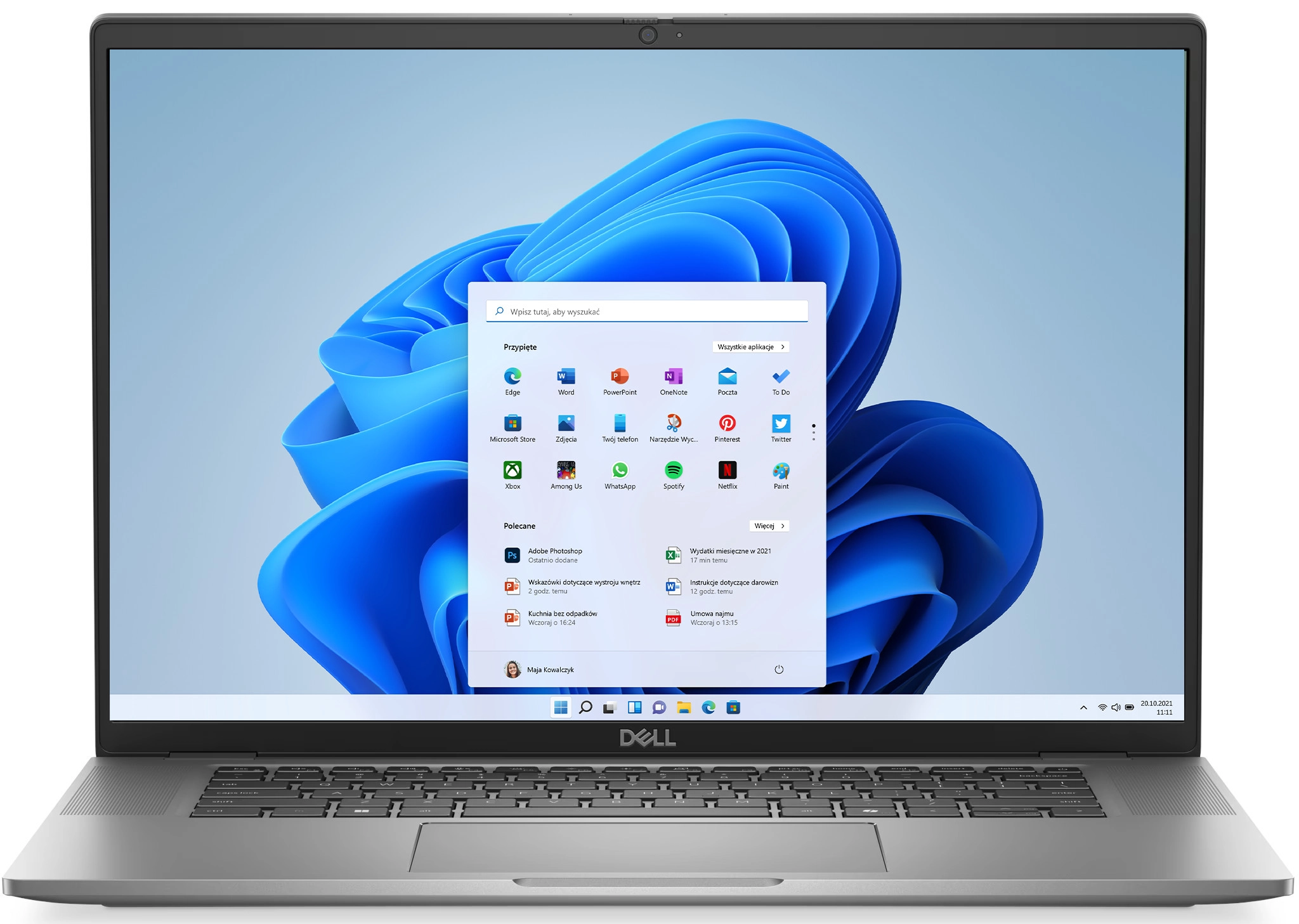 Laptop biznesowy Dell Latitude 7650 16" Ultra 5 135U 16GB RAM 512GB Dysk SSD Win11 Pro Srebrny Funkcje AI