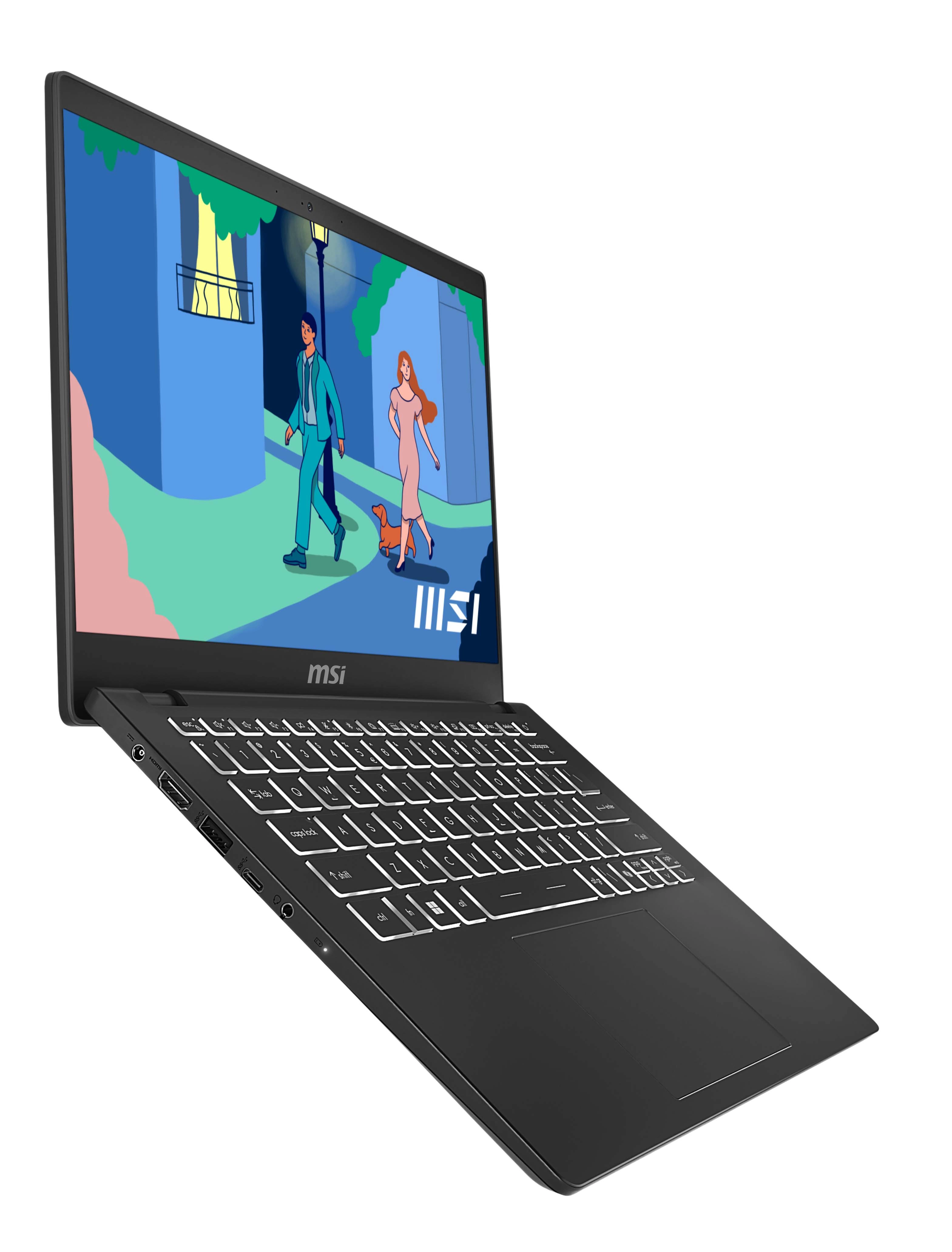 Laptop MSI Modern 14 C7M-294PL 14" R5 7430U 16GB RAM 512GB Dysk Win11 Czarny